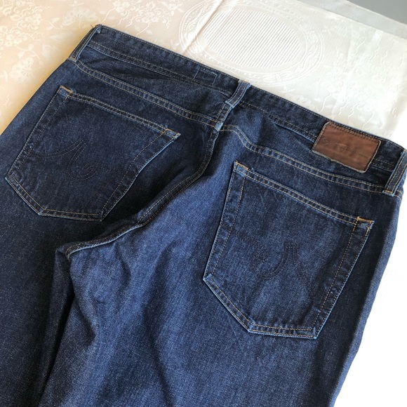AG Adriano Goldschmied GRADUATE Tailored-Leg Dark Blue Jeans Men’s Size 36R - Picture 4 of 16
